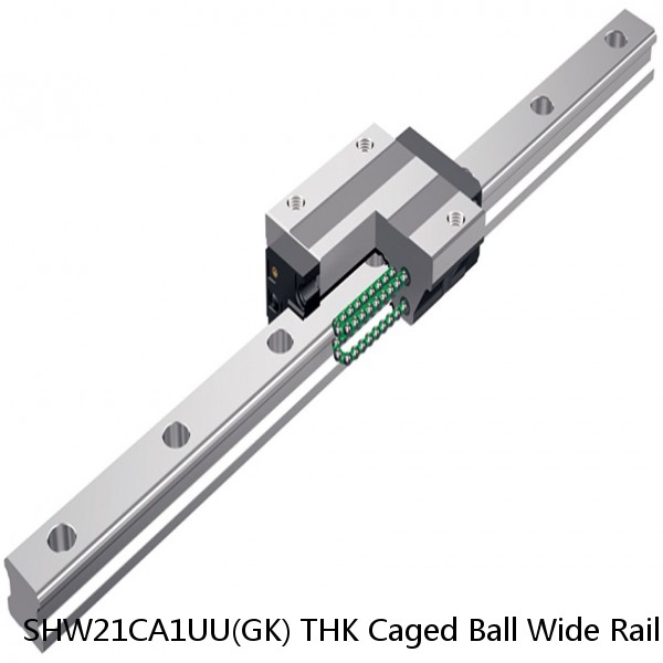 SHW21CA1UU(GK) THK Caged Ball Wide Rail Linear Guide (Block Only) Interchangeable SHW Series