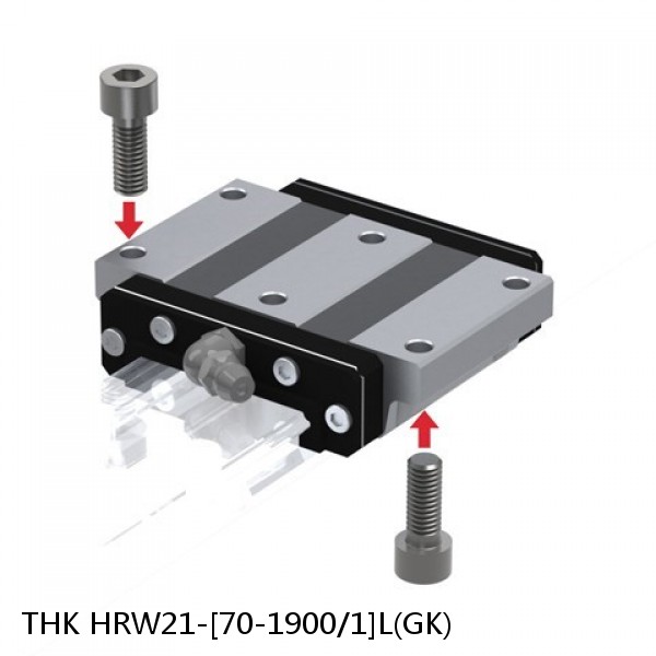 HRW21-[70-1900/1]L(GK) THK Wide Rail Linear Guide (Rail Only) Interchangeable HRW Series