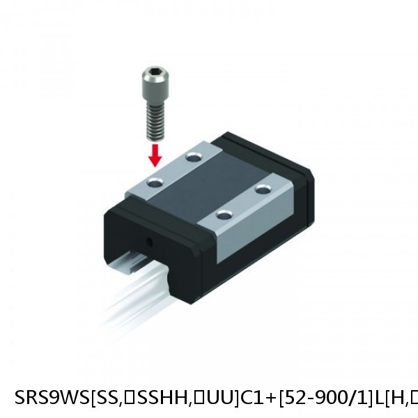 SRS9WS[SS,​SSHH,​UU]C1+[52-900/1]L[H,​P]M THK Miniature Linear Guide Caged Ball SRS Series