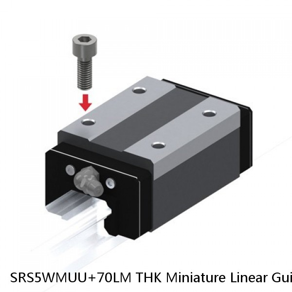 SRS5WMUU+70LM THK Miniature Linear Guide Stocked Sizes Standard and Wide Standard Grade SRS Series