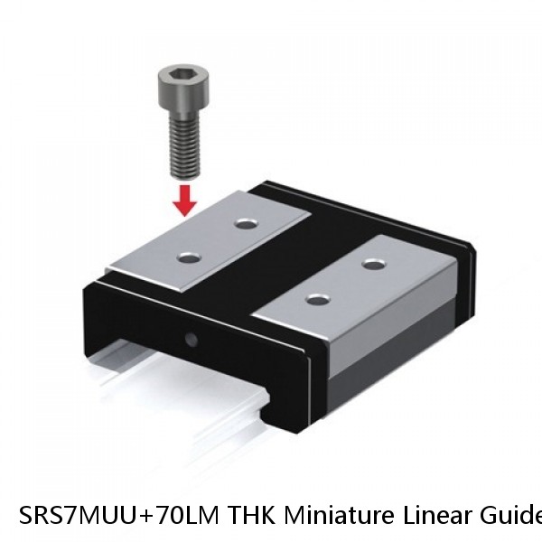 SRS7MUU+70LM THK Miniature Linear Guide Stocked Sizes Standard and Wide Standard Grade SRS Series