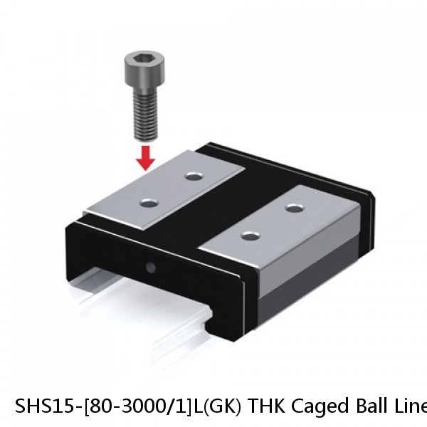 SHS15-[80-3000/1]L(GK) THK Caged Ball Linear Guide Rail Only Standard Grade Interchangeable SHS Series