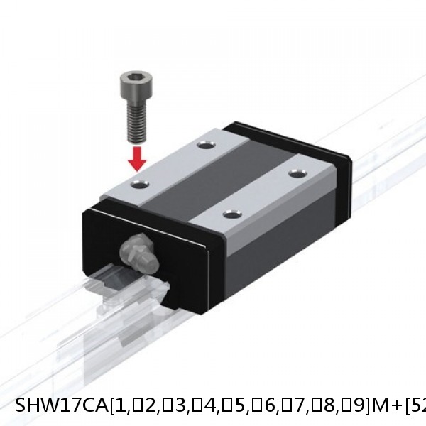 SHW17CA[1,​2,​3,​4,​5,​6,​7,​8,​9]M+[52-1800/1]LM THK Linear Guide Caged Ball Wide Rail SHW Accuracy and Preload Selectable