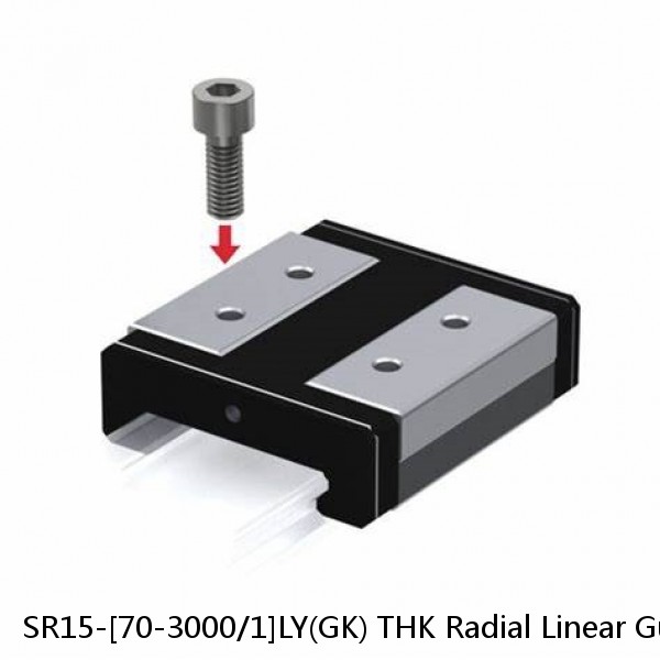 SR15-[70-3000/1]LY(GK) THK Radial Linear Guide (Rail Only)  Interchangeable SR and SSR Series