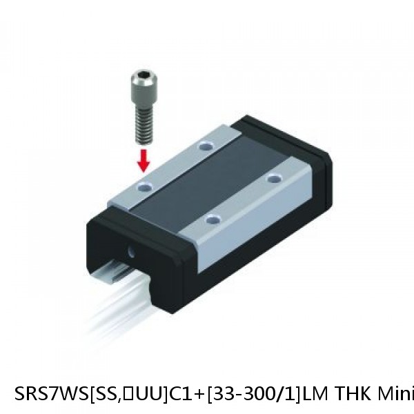 SRS7WS[SS,​UU]C1+[33-300/1]LM THK Miniature Linear Guide Caged Ball SRS Series