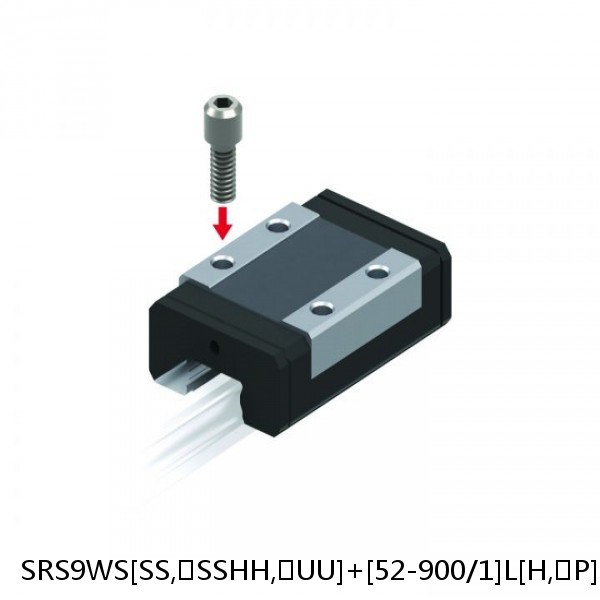 SRS9WS[SS,​SSHH,​UU]+[52-900/1]L[H,​P]M THK Miniature Linear Guide Caged Ball SRS Series