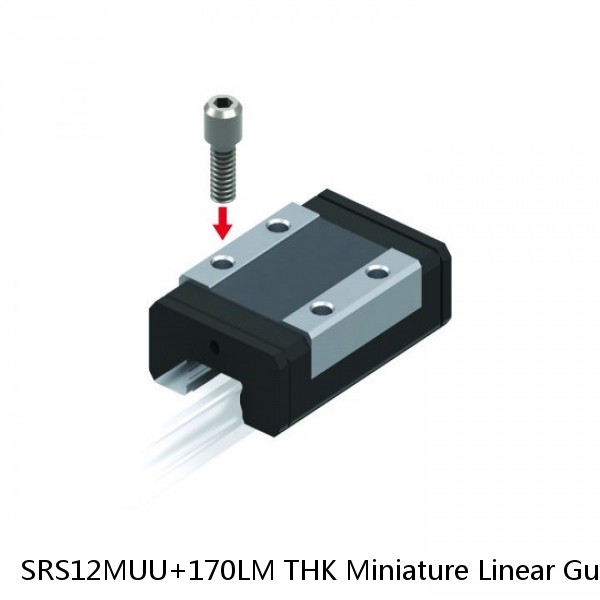 SRS12MUU+170LM THK Miniature Linear Guide Stocked Sizes Standard and Wide Standard Grade SRS Series